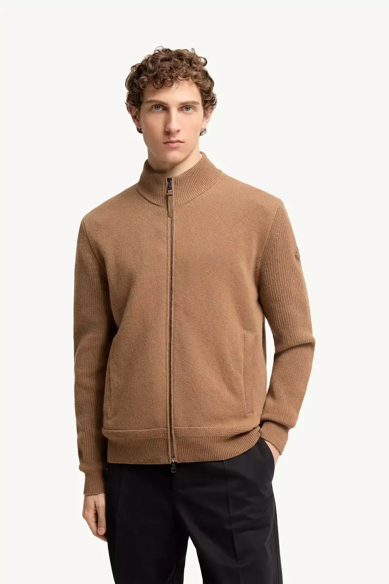 Moncler Wool & Cashmere Zip-up Cardigan | Thumbnail 5