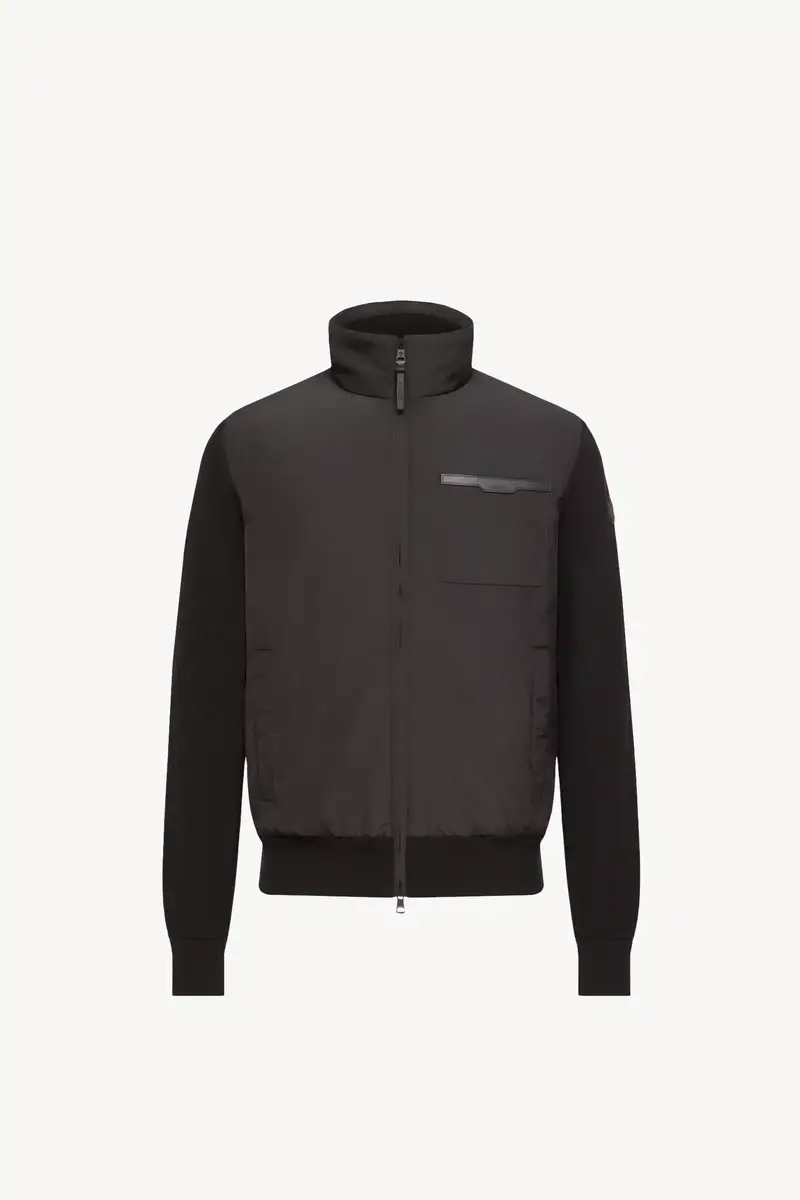 Moncler Wool & Cashmere Padded Zip-up Cardigan | Thumbnail 2 Moncler Wool & Cashmere Padded Zip-up Cardigan | Thumbnail 2