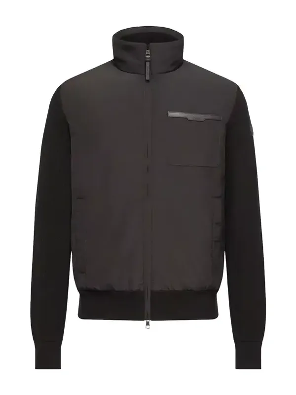 Wool & Cashmere Padded Zip-up Cardigan