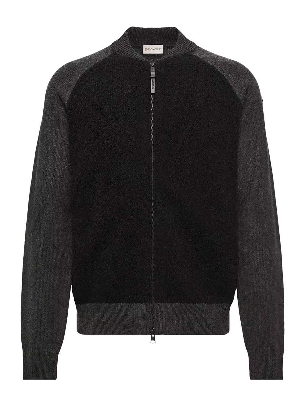 Bouclé Wool & Cashmere Blend Zip Cardigan