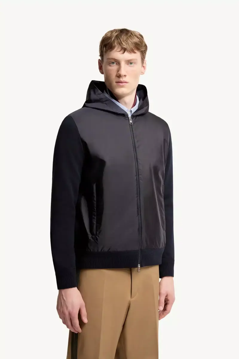 Moncler Cotton Blend Zip-up Hoodie | Thumbnail 5 Moncler Cotton Blend Zip-up Hoodie | Thumbnail 5