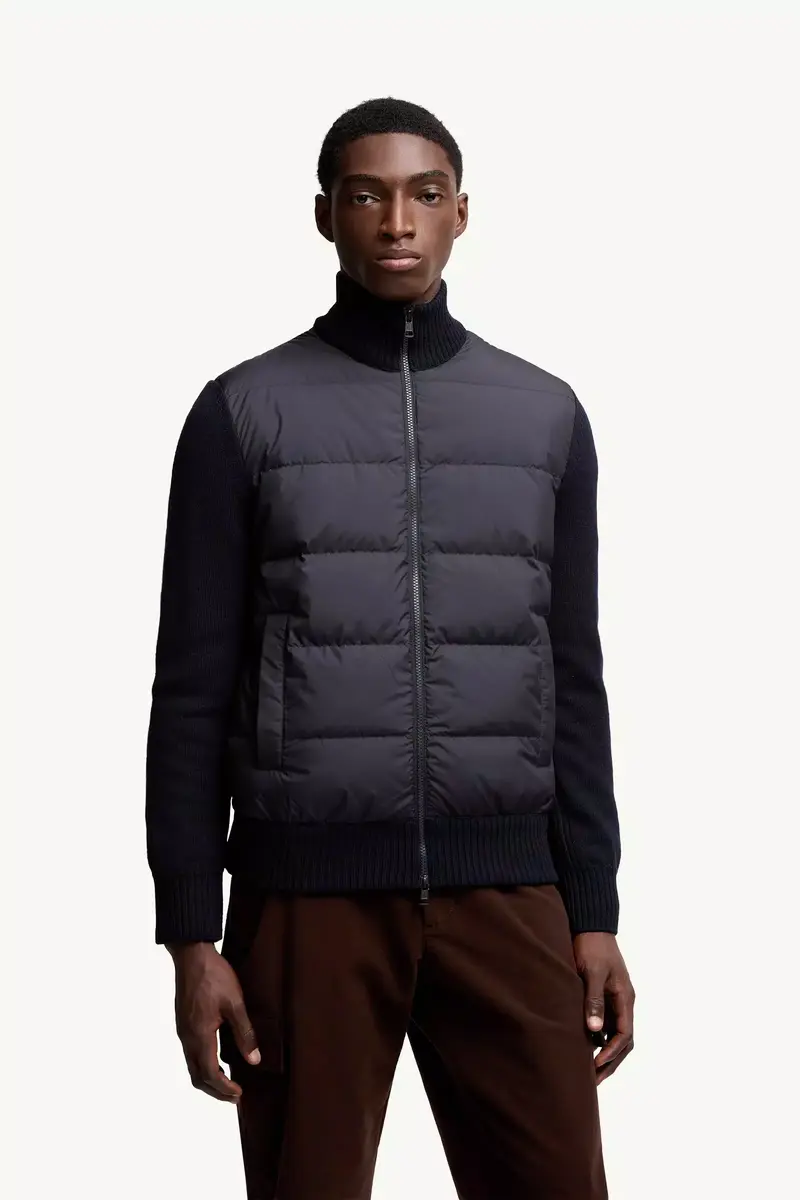 Moncler Padded Wool Zip-up Cardigan | Thumbnail 5 Moncler Padded Wool Zip-up Cardigan | Thumbnail 5