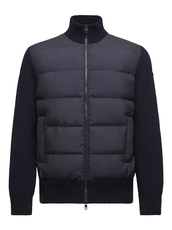 Padded Wool Zip-up Cardigan Padded Wool Zip-up Cardigan