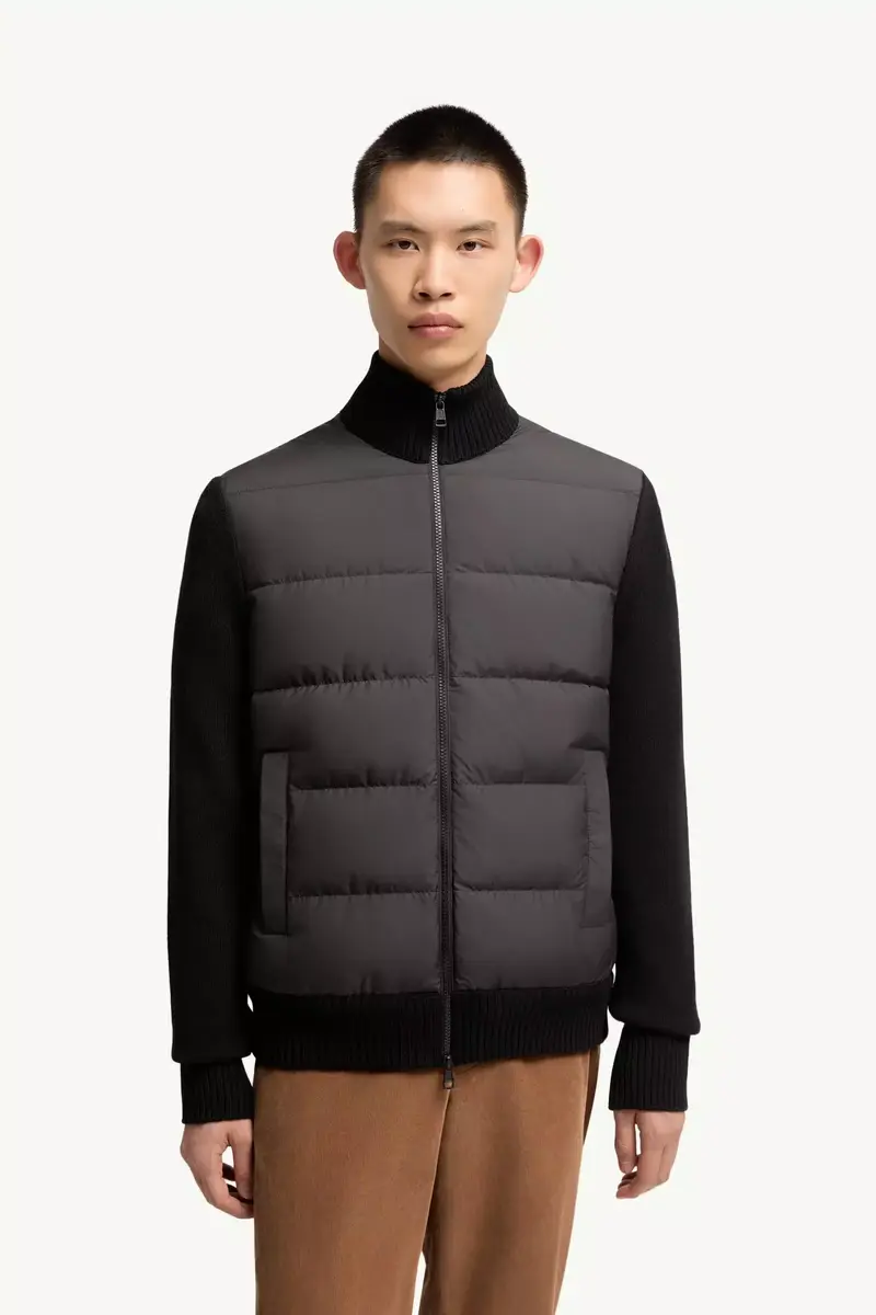 Moncler Padded Wool Zip-up Cardigan | Thumbnail 5