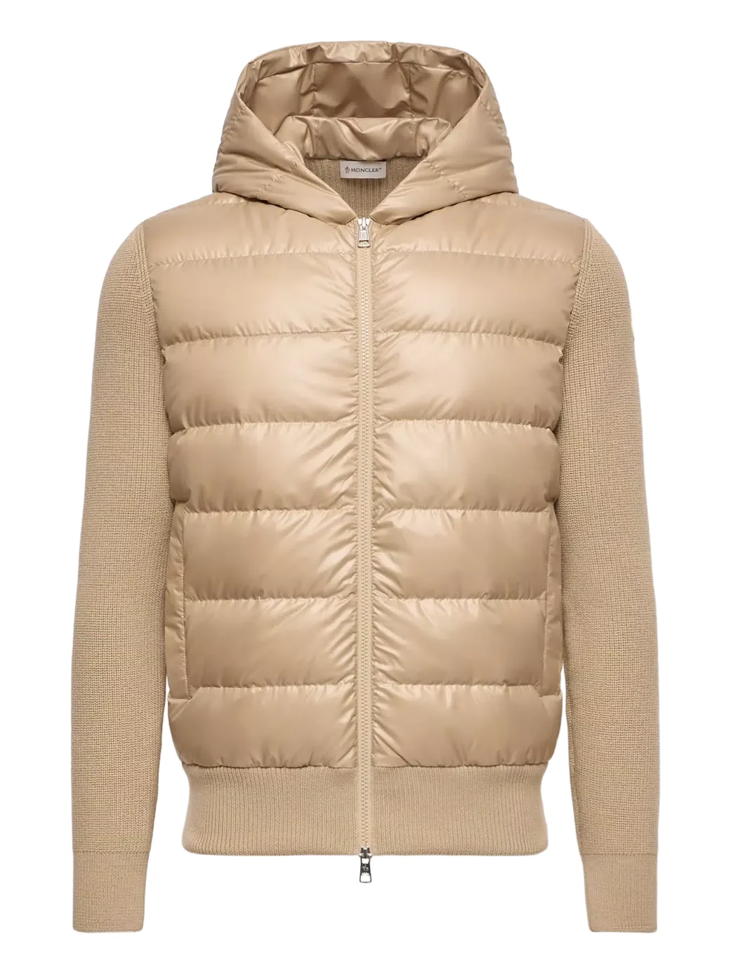 Padded Wool Zip-up Hoodie
