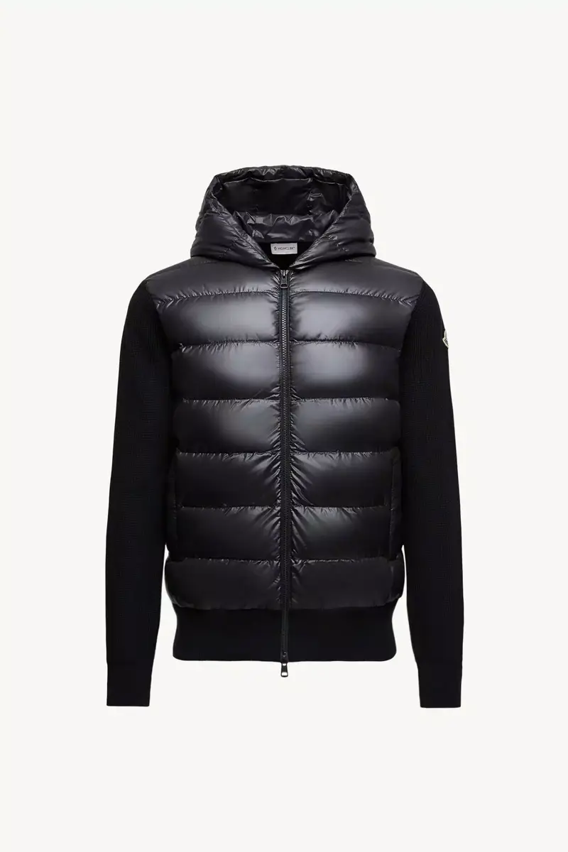 Moncler Padded Wool Zip-up Hoodie | Thumbnail 2 Moncler Padded Wool Zip-up Hoodie | Thumbnail 2