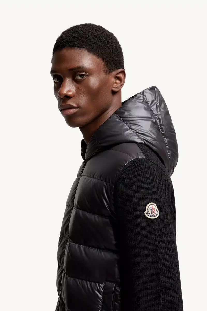 Moncler Padded Wool Zip-up Hoodie | Thumbnail 4 Moncler Padded Wool Zip-up Hoodie | Thumbnail 4