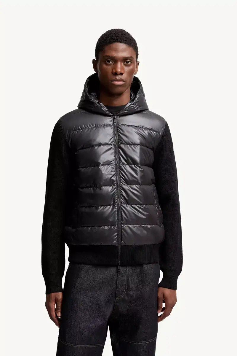 Moncler Padded Wool Zip-up Hoodie | Thumbnail 5 Moncler Padded Wool Zip-up Hoodie | Thumbnail 5