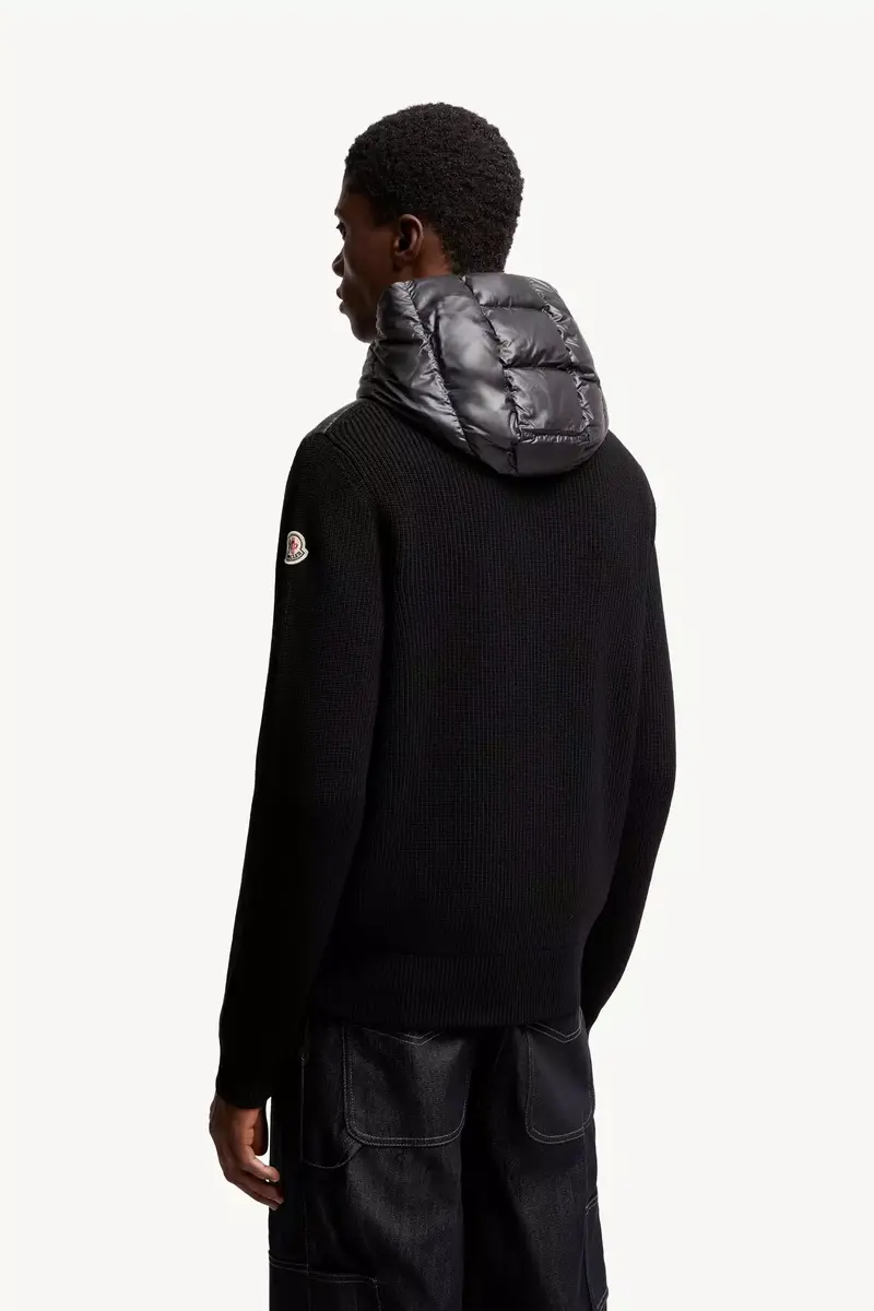 Moncler Padded Wool Zip-up Hoodie | Thumbnail 6 Moncler Padded Wool Zip-up Hoodie | Thumbnail 6