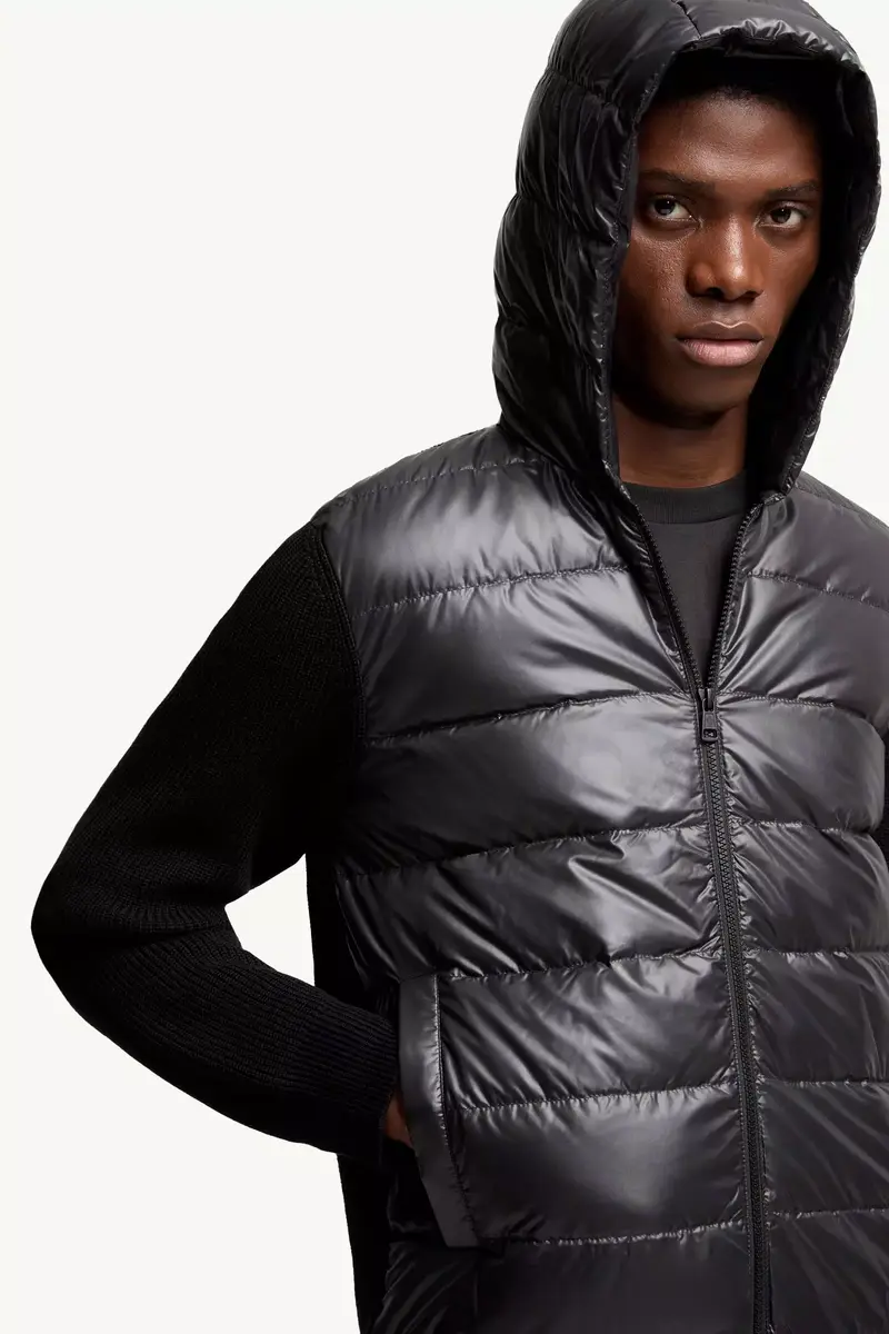 Moncler Padded Wool Zip-up Hoodie | Thumbnail 7 Moncler Padded Wool Zip-up Hoodie | Thumbnail 7