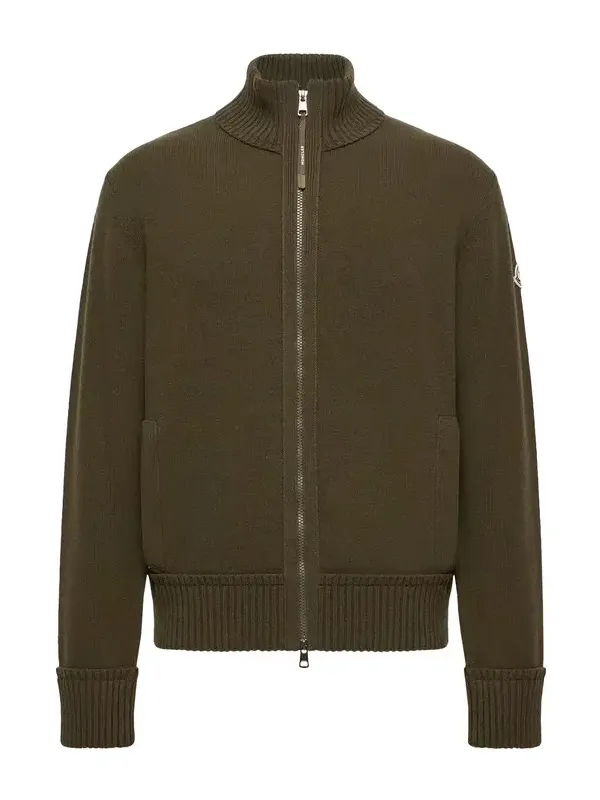 Cashmere & Wool Zip-up Cardigan