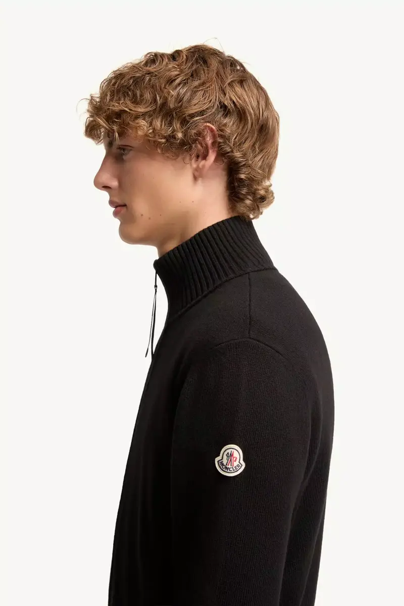 Moncler Cashmere & Wool Zip-up Cardigan | Thumbnail 4