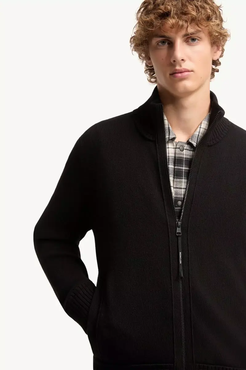 Moncler Cashmere & Wool Zip-up Cardigan | Thumbnail 7