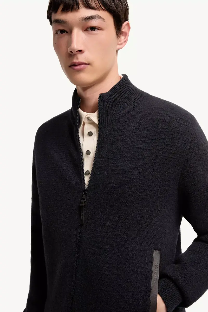 Moncler Wool & Cashmere Blend Zip-up Cardigan | Thumbnail 7 Moncler Wool & Cashmere Blend Zip-up Cardigan | Thumbnail 7