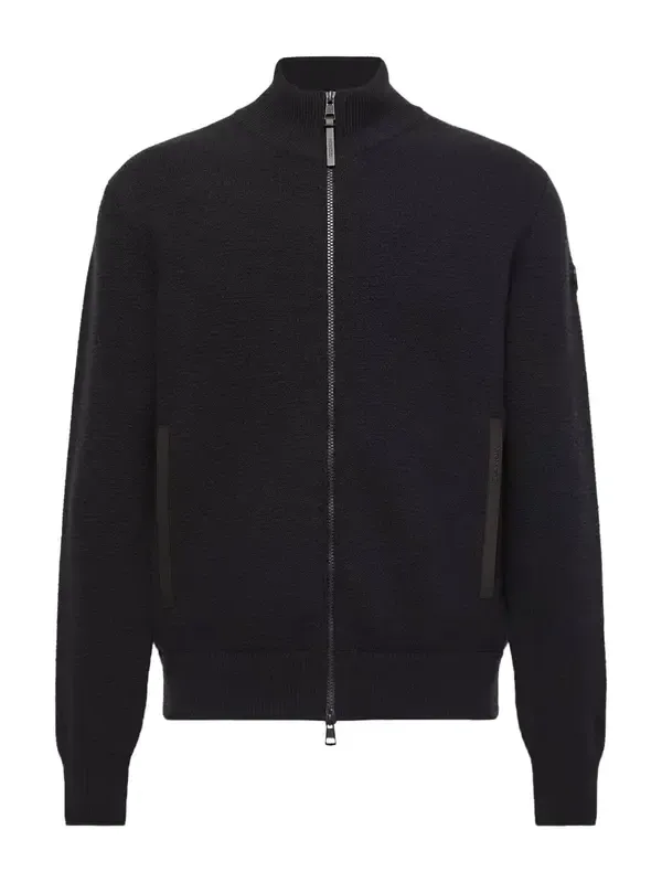 Wool & Cashmere Blend Zip-up Cardigan Wool & Cashmere Blend Zip-up Cardigan