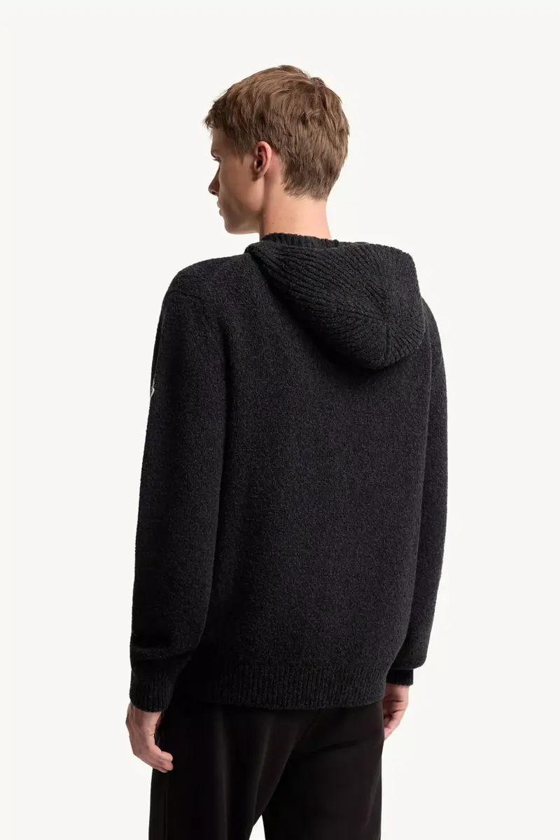 Moncler Bouclé Wool Blend Zip-up Hoodie | Thumbnail 6 Moncler Bouclé Wool Blend Zip-up Hoodie | Thumbnail 6
