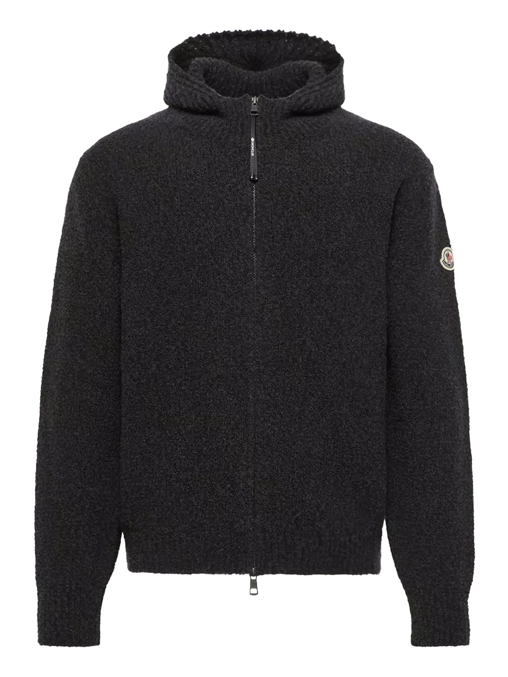 Bouclé Wool Blend Zip-up Hoodie Bouclé Wool Blend Zip-up Hoodie