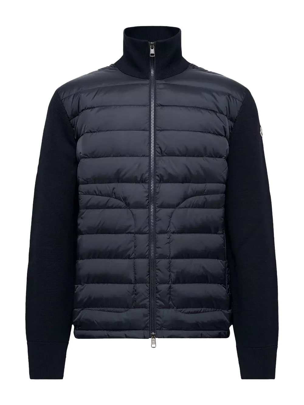 Padded Zip-up Cardigan