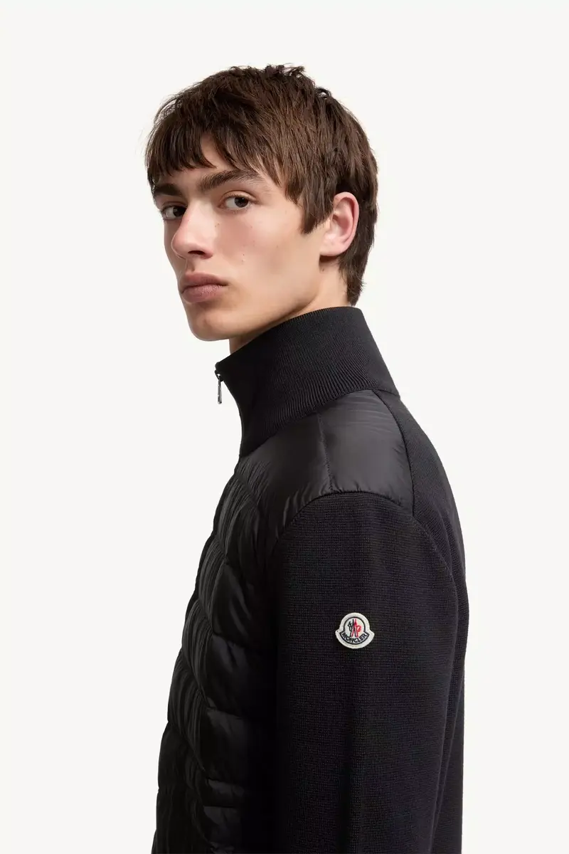Moncler Padded Zip-up Cardigan | Thumbnail 4 Moncler Padded Zip-up Cardigan | Thumbnail 4