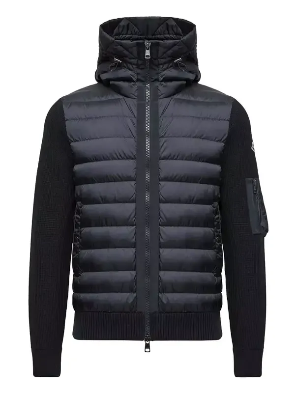 Padded Zip-up Cardigan