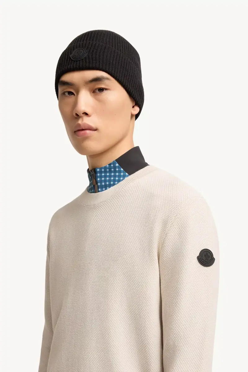 Moncler Cotton Knit Sweater | Thumbnail 4 Moncler Cotton Knit Sweater | Thumbnail 4