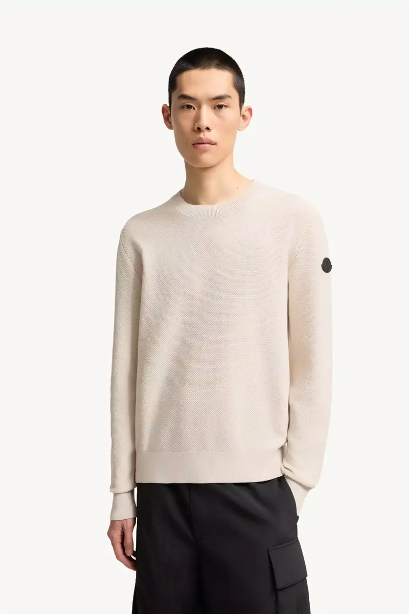 Moncler Cotton Knit Sweater | Thumbnail 5 Moncler Cotton Knit Sweater | Thumbnail 5