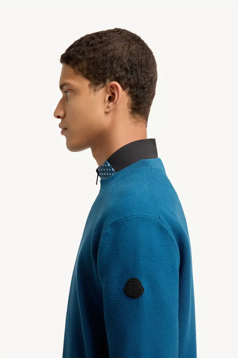 Moncler Cotton Knit Sweater | Thumbnail 4 Moncler Cotton Knit Sweater | Thumbnail 4