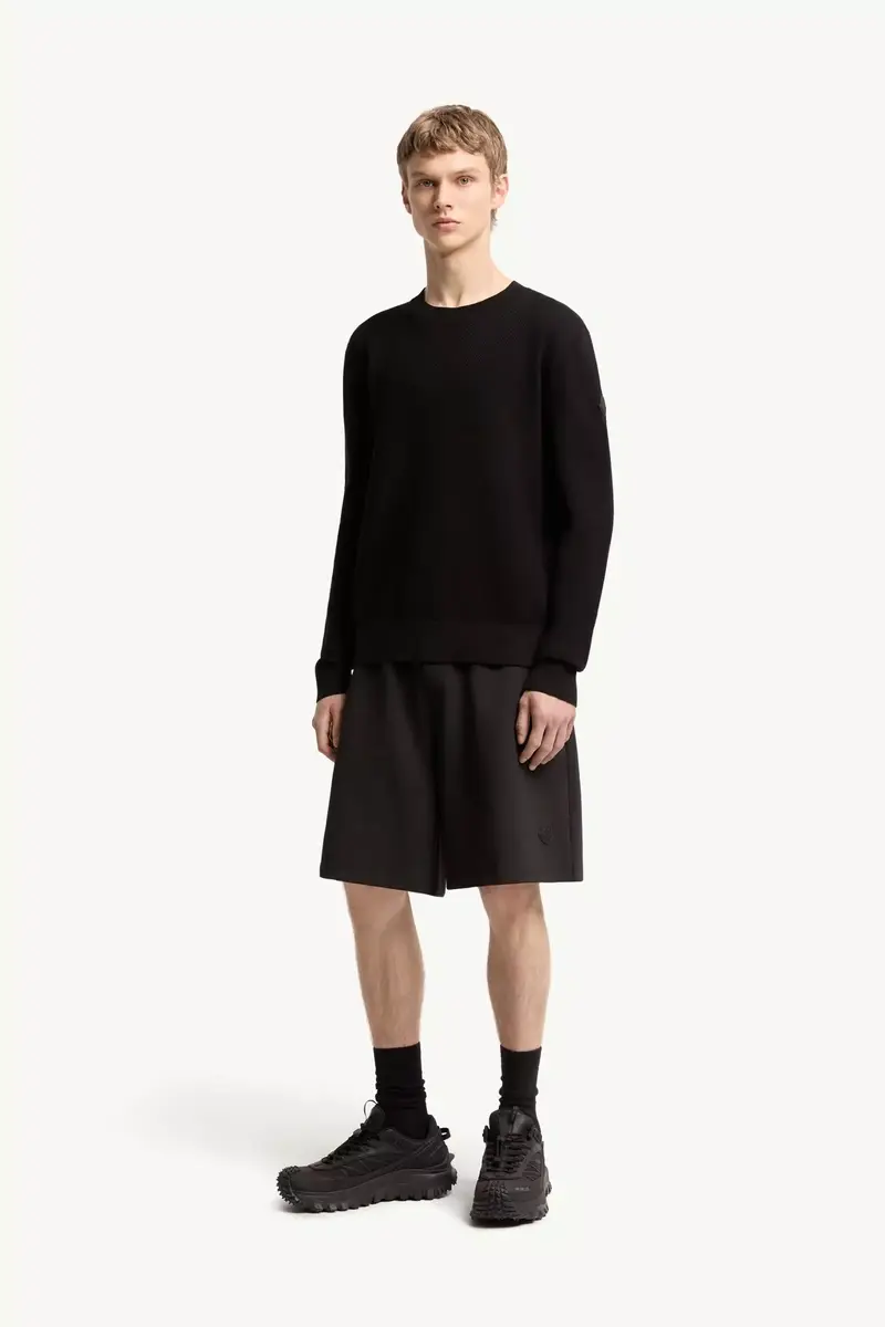 Moncler Cotton Knit Sweater | Thumbnail 3 Moncler Cotton Knit Sweater | Thumbnail 3