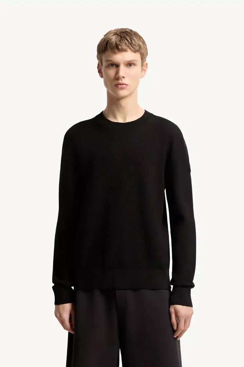 Moncler Cotton Knit Sweater | Thumbnail 5 Moncler Cotton Knit Sweater | Thumbnail 5