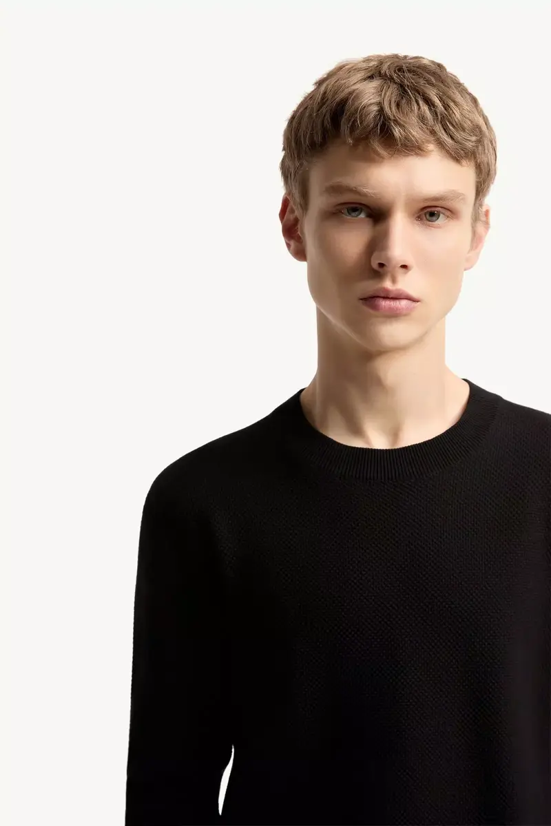 Moncler Cotton Knit Sweater | Thumbnail 7 Moncler Cotton Knit Sweater | Thumbnail 7