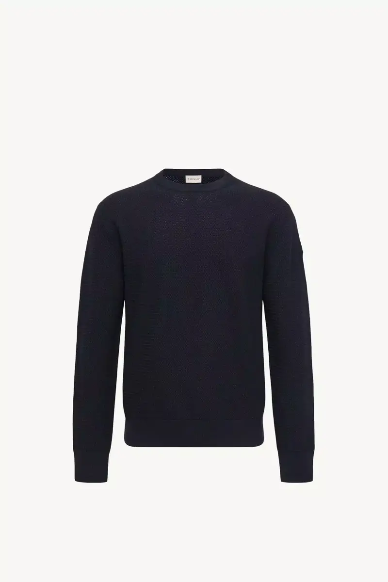 Moncler Textured Cashmere & Wool Sweater | Thumbnail 2 Moncler Textured Cashmere & Wool Sweater | Thumbnail 2