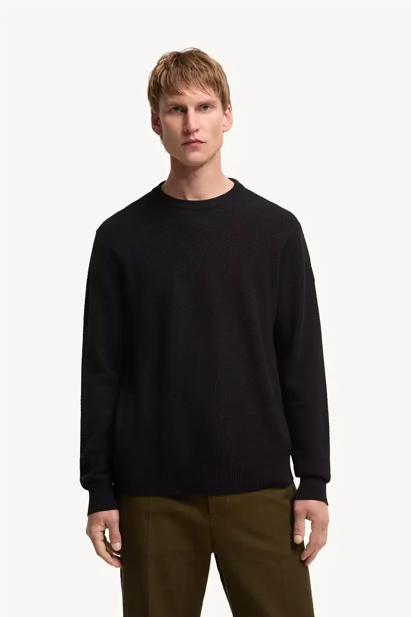 Moncler Textured Cashmere & Wool Sweater | Thumbnail 5 Moncler Textured Cashmere & Wool Sweater | Thumbnail 5