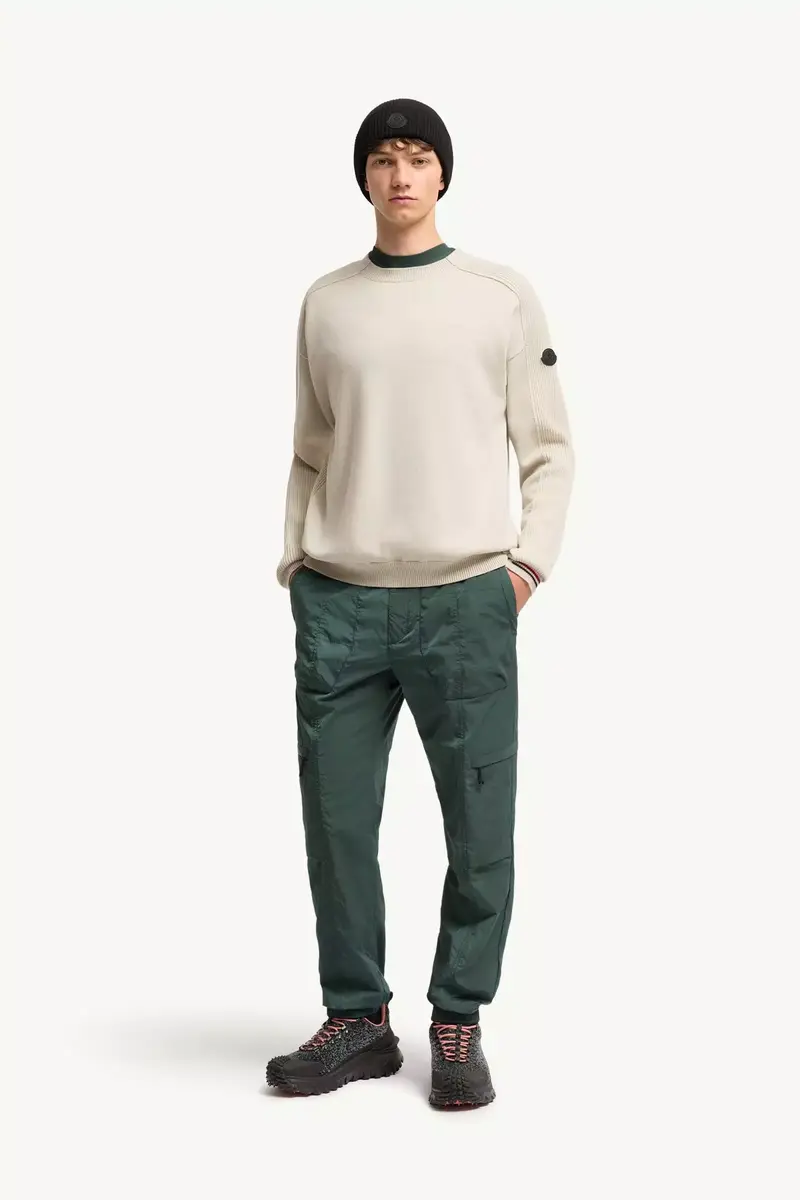 Moncler Logo Wool Sweater | Thumbnail 3 Moncler Logo Wool Sweater | Thumbnail 3
