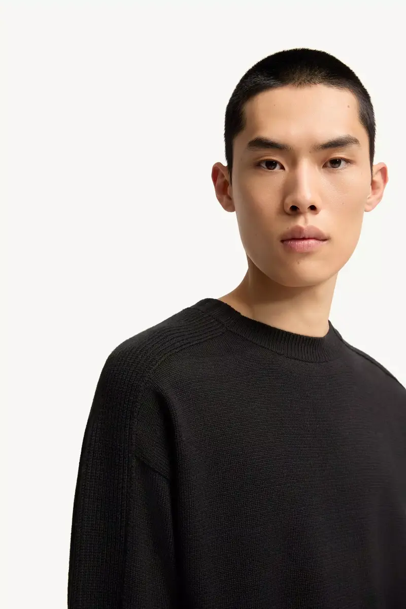 Moncler Logo Wool Sweater | Thumbnail 7 Moncler Logo Wool Sweater | Thumbnail 7