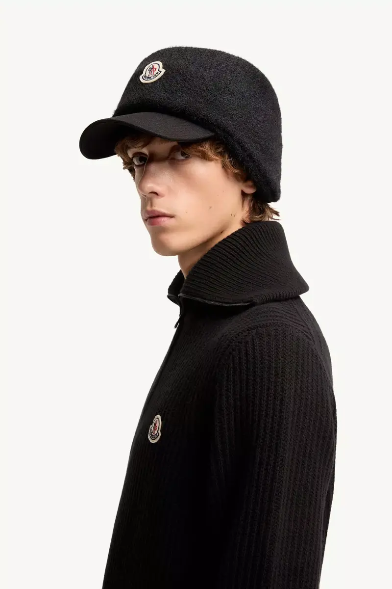 Moncler Logo Rib Wool Turtleneck | Thumbnail 4 Moncler Logo Rib Wool Turtleneck | Thumbnail 4