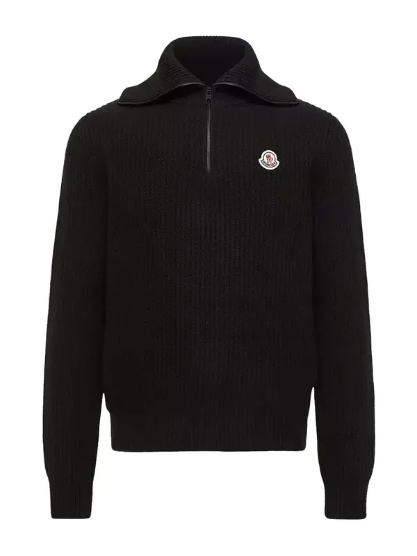 Logo Rib Wool Turtleneck Logo Rib Wool Turtleneck