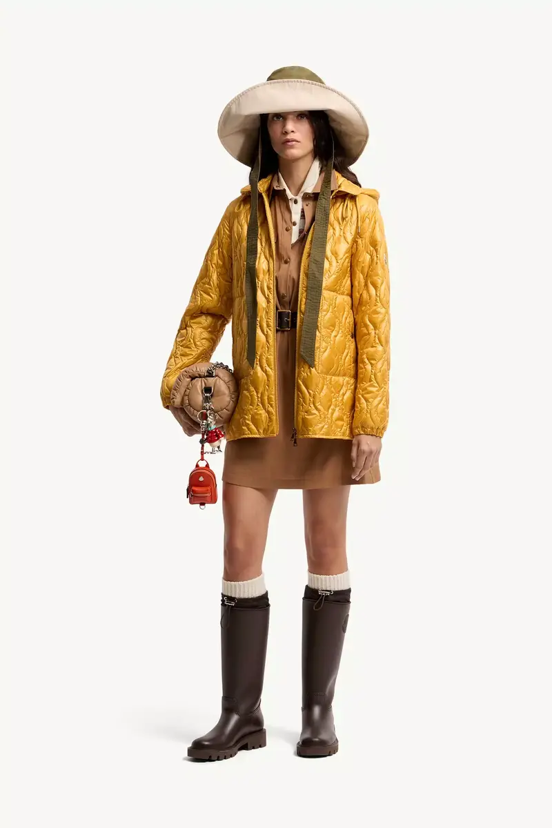 Moncler Balette Geometric Quilted Short Down Jacket | Thumbnail 3 Moncler Balette Geometric Quilted Short Down Jacket | Thumbnail 3