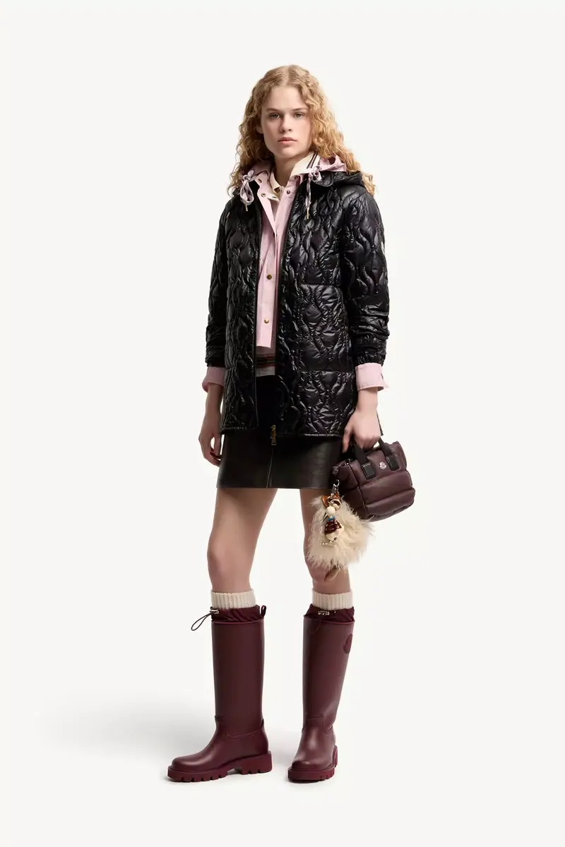 Moncler Balette Geometric Quilted Short Down Jacket | Thumbnail 3 Moncler Balette Geometric Quilted Short Down Jacket | Thumbnail 3