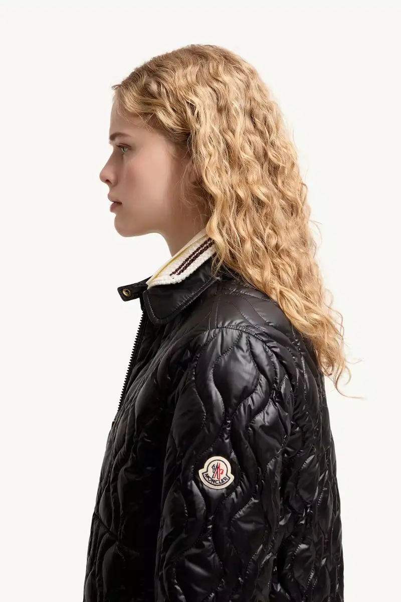 Moncler Balette Geometric Quilted Short Down Jacket | Thumbnail 4 Moncler Balette Geometric Quilted Short Down Jacket | Thumbnail 4