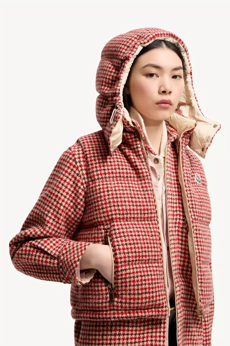 Moncler Niverolle Houndstooth Wool Blend Down Vest | Thumbnail 7 Moncler Niverolle Houndstooth Wool Blend Down Vest | Thumbnail 7