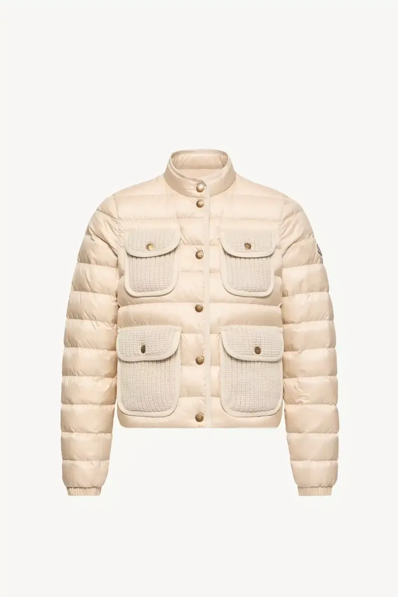 Moncler Furet Wool & Cashmere Trimmed Short Down Jacket | Thumbnail 2 Moncler Furet Wool & Cashmere Trimmed Short Down Jacket | Thumbnail 2