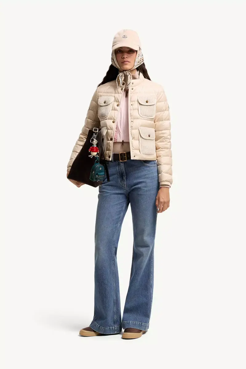 Moncler Furet Wool & Cashmere Trimmed Short Down Jacket | Thumbnail 3 Moncler Furet Wool & Cashmere Trimmed Short Down Jacket | Thumbnail 3
