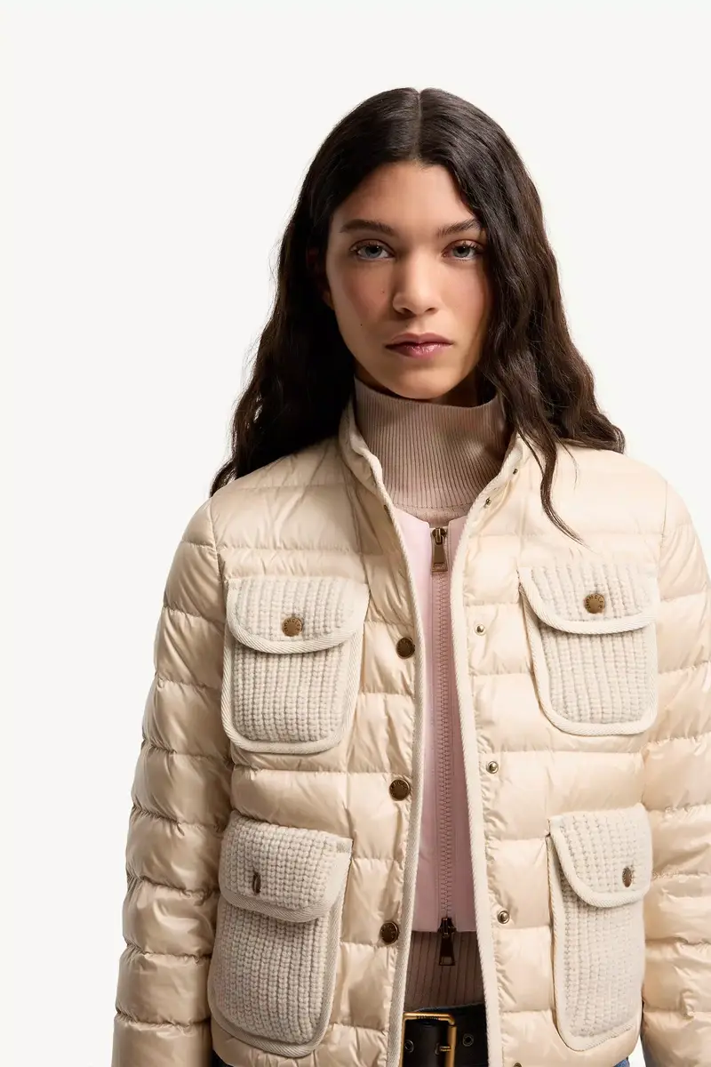 Moncler Furet Wool & Cashmere Trimmed Short Down Jacket | Thumbnail 7 Moncler Furet Wool & Cashmere Trimmed Short Down Jacket | Thumbnail 7