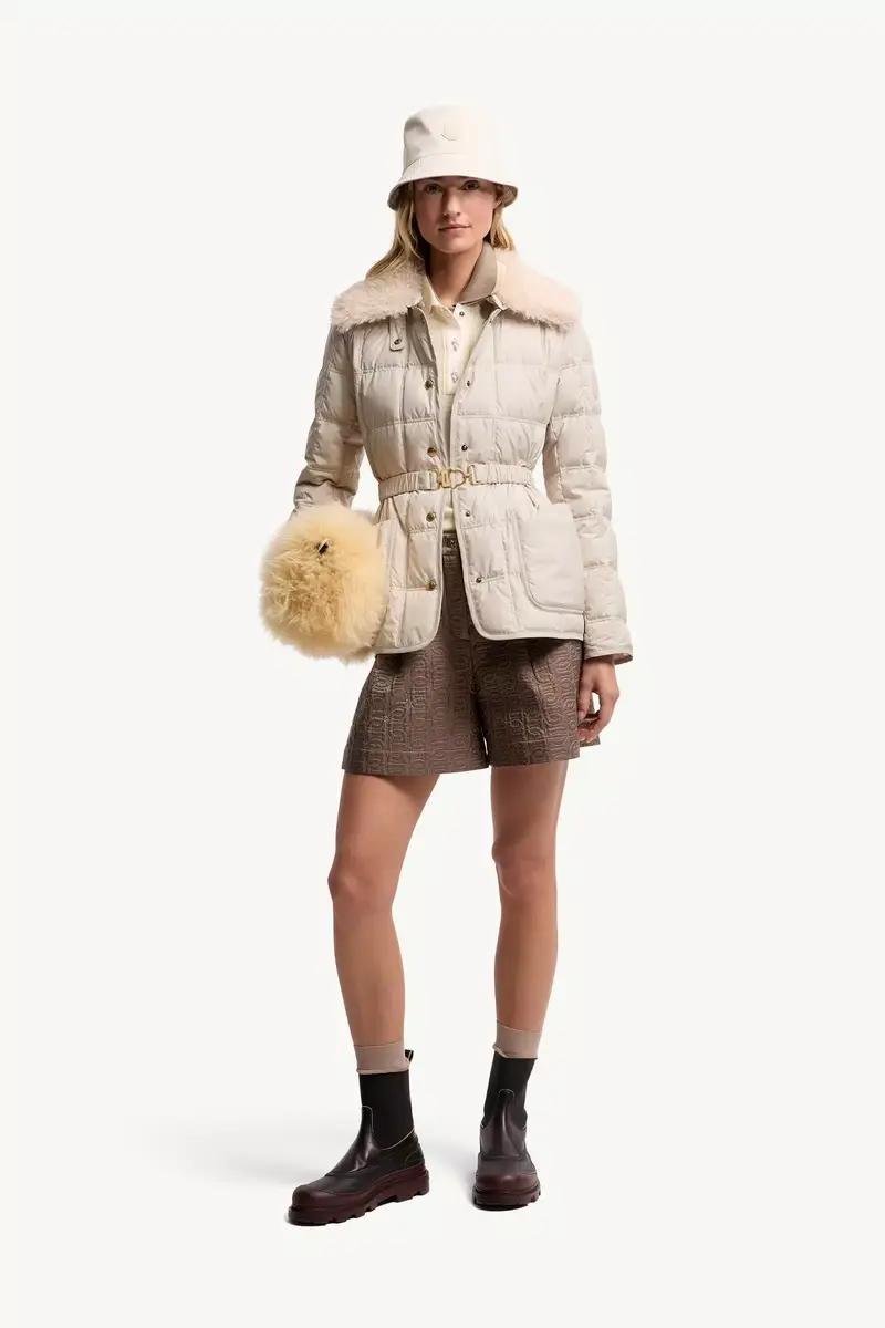 Moncler Cygnes Belted Short Down Jacket | Thumbnail 3 Moncler Cygnes Belted Short Down Jacket | Thumbnail 3