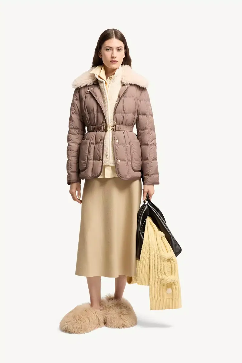 Moncler Cygnes Belted Short Down Jacket | Thumbnail 3 Moncler Cygnes Belted Short Down Jacket | Thumbnail 3