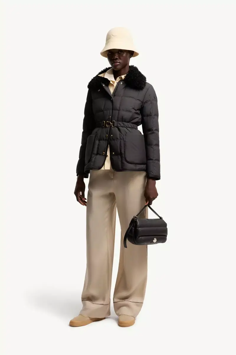 Moncler Cygnes Belted Short Down Jacket | Thumbnail 3 Moncler Cygnes Belted Short Down Jacket | Thumbnail 3