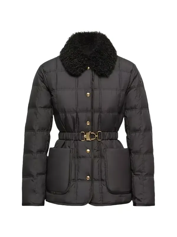 Cygnes Belted Short Down Jacket Cygnes Belted Short Down Jacket
