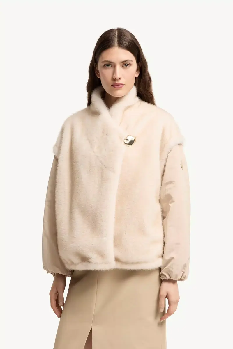 Moncler Chardonneret 2-in-1 Reversible Teddy Down Jacket | Thumbnail 5 Moncler Chardonneret 2-in-1 Reversible Teddy Down Jacket | Thumbnail 5