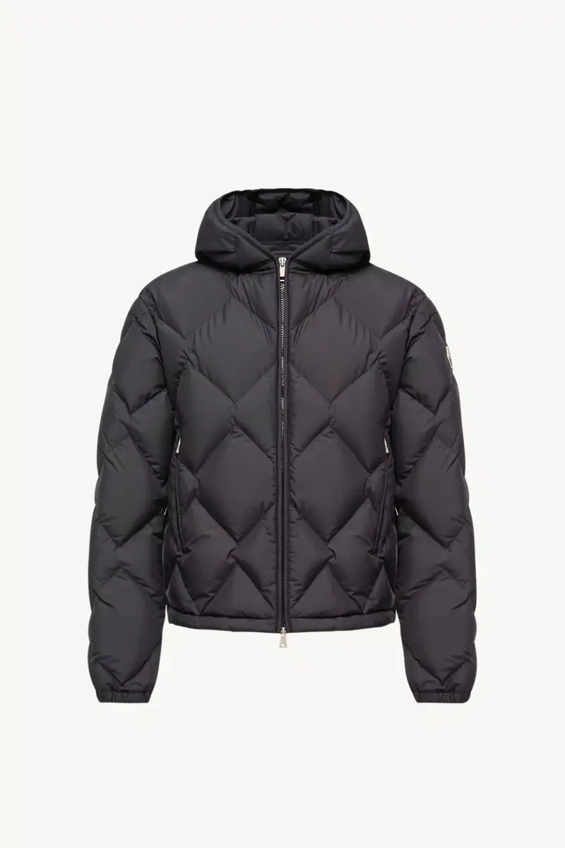 Moncler Arvouinne Hooded Triangle-quilted Short Down Jacket | Thumbnail 2 Moncler Arvouinne Hooded Triangle-quilted Short Down Jacket | Thumbnail 2