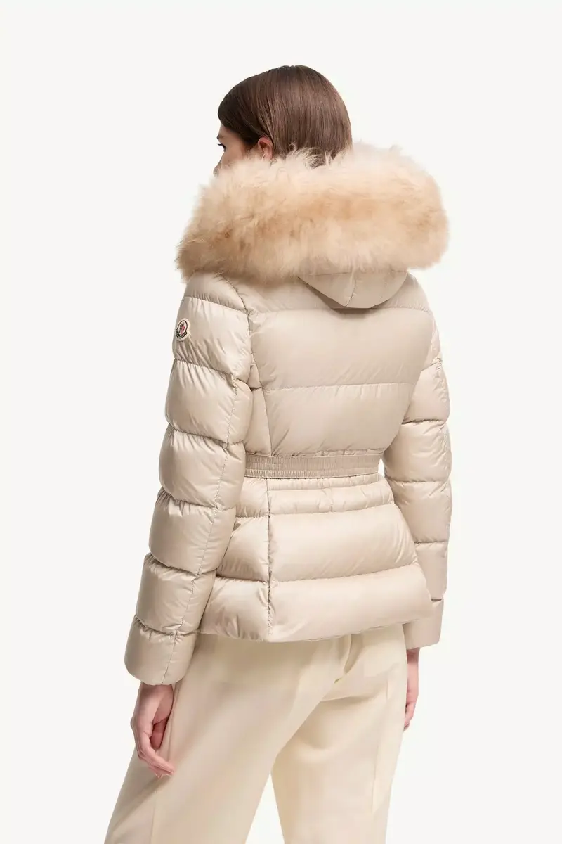 Moncler Boed Hooded Shearling-trimmed Short Down Jacket | Thumbnail 6